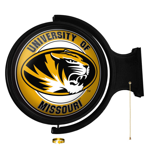 Missouri Tigers Original Round Rotating Lighted Wall Sign | The Fan-Brand | NCMISU-115-01
