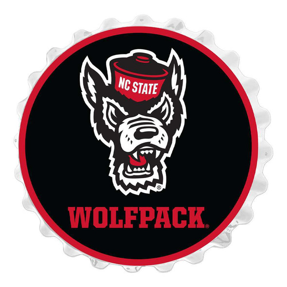 NC State Wolfpack Tuffy - Bottle Cap Wall Sign | The Fan-Brand | NCNCST-210-03