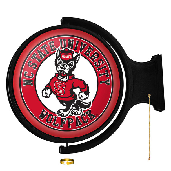 NC State Wolfpack Tuffy - Original Round Rotating Lighted Wall Sign | The Fan-Brand | NCNCST-115-02