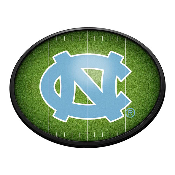 North Carolina Tar Heels On the 50 - Oval Slimline Lighted Wall Sign | The Fan-Brand | NCNCTH-140-22