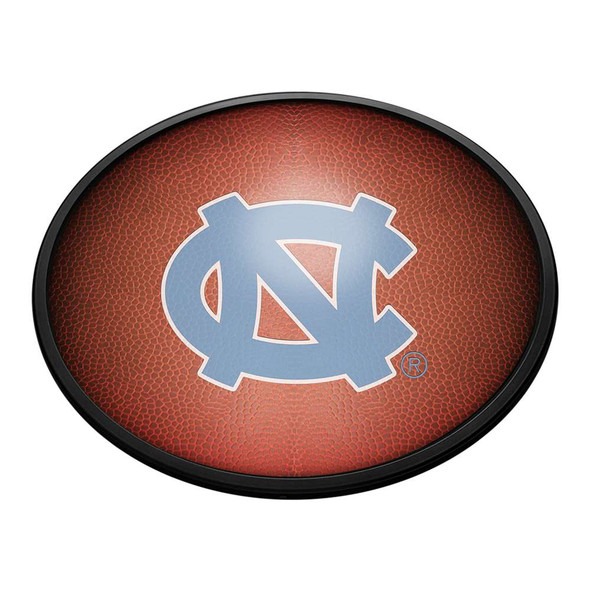 North Carolina Tar Heels Pigskin - Oval Slimline Lighted Wall Sign | The Fan-Brand | NCNCTH-140-21