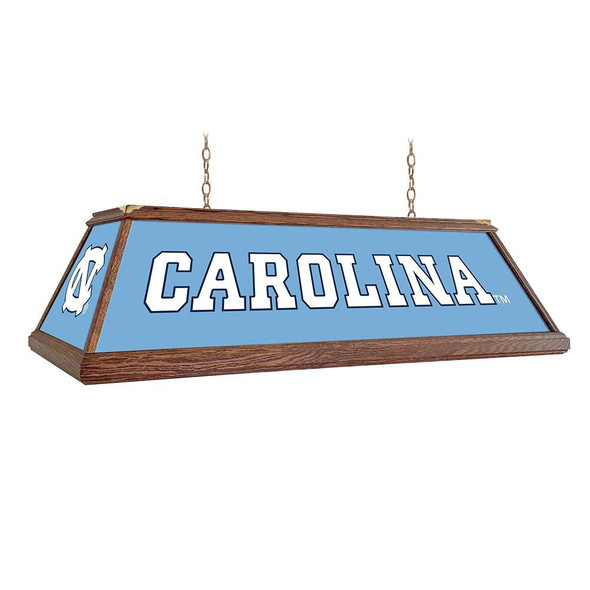 North Carolina Tar Heels Premium Wood Pool Table Light - Carolina Blue | The Fan-Brand | NCNCTH-330-01A