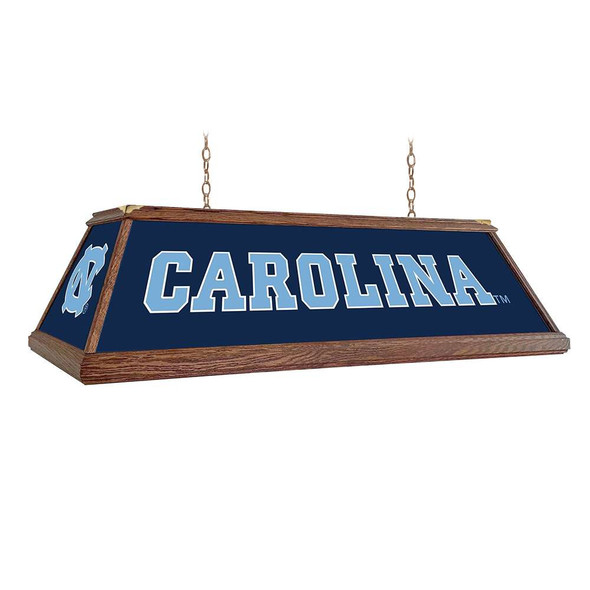 North Carolina Tar Heels Premium Wood Pool Table Light - Navy | The Fan-Brand | NCNCTH-330-01B