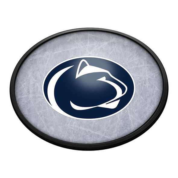 Penn State Nittany Lions Ice Rink -  Oval Slimline Lighted Wall Sign | The Fan-Brand | NCPNST-140-41