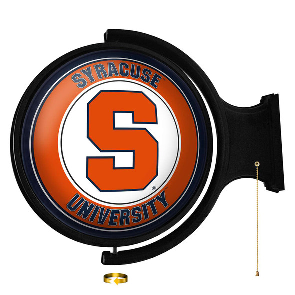 Syracuse Orange Original Round Rotating Lighted Wall Sign | The Fan-Brand | NCSYRC-115-01