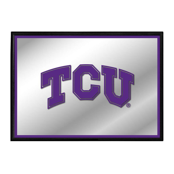 TCU Horned Frogs Framed Mirrored Wall Sign | The Fan-Brand | NCTCUH-265-01 TCU Horned Frogs Framed Mirrored Wall Sign | The Fan-Brand | NCTCUH-265-01