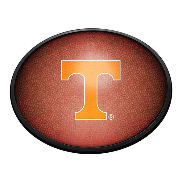Tennessee Volunteers Pigskin - Oval Slimline Lighted Wall Sign | The Fan-Brand | NCTENN-140-21