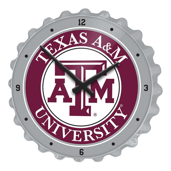 Texas A&M Aggies Bottle Cap Wall Clock | The Fan-Brand | NCTXAM-540-01