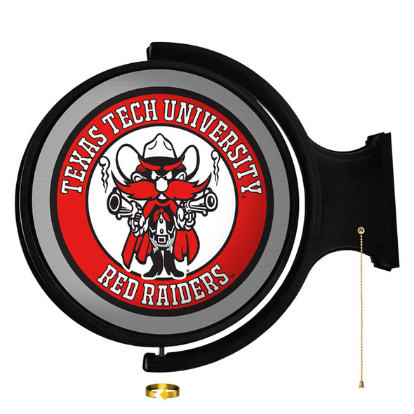 Texas Tech Red Raiders Raider Red - Original Round Rotating Lighted Wall Sign | The Fan-Brand | NCTTRR-115-03