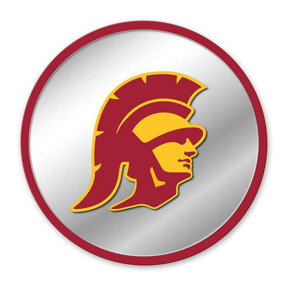 USC Trojans Mascot - Modern Disc Mirrored Wall Sign | The Fan-Brand | NCUSCT-235-02A