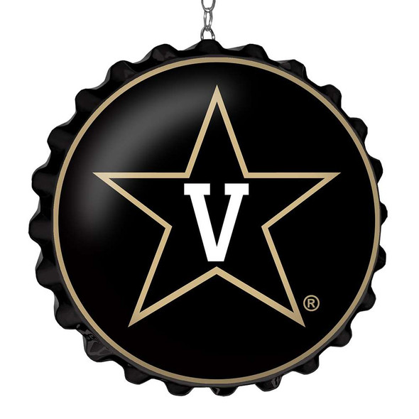 Vanderbilt Commodores Bottle Cap Dangler - Black | The Fan-Brand | NCVAND-220-01B