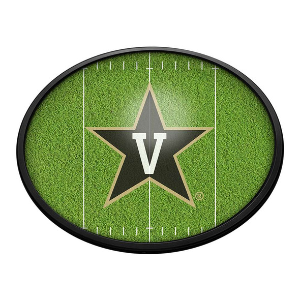 Vanderbilt Commodores On the 50 - Oval Slimline Lighted Wall Sign | The Fan-Brand | NCVAND-140-22
