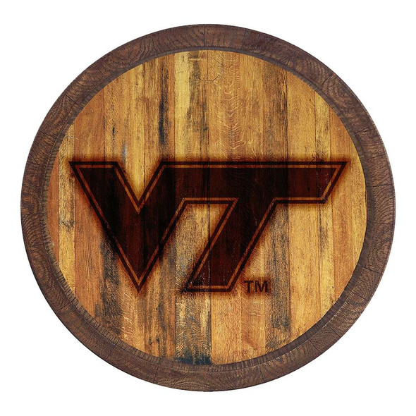 Virginia Tech Hokies Branded Faux Barrel Top Sign | The Fan-Brand | NCVTCH-240-02