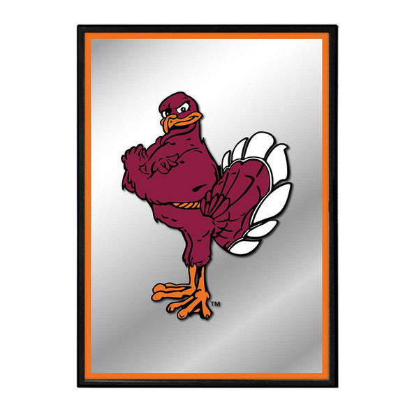Virginia Tech Hokies Mascot - Framed Mirrored Wall Sign - Orange Edge | The Fan-Brand | NCVTCH-275-01B Virginia Tech Hokies Mascot - Framed Mirrored Wall Sign - Orange Edge | The Fan-Brand | NCVTCH-275-01B