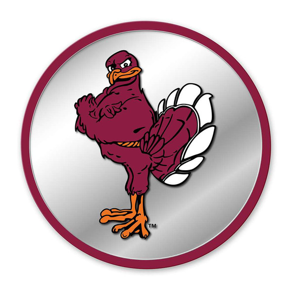 Virginia Tech Hokies Mascot - Modern Disc Mirrored Wall Sign | The Fan-Brand | NCVTCH-235-02A Virginia Tech Hokies Mascot - Modern Disc Mirrored Wall Sign | The Fan-Brand | NCVTCH-235-02A