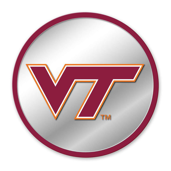 Virginia Tech Hokies Modern Disc Mirrored Wall Sign | The Fan-Brand | NCVTCH-235-01A