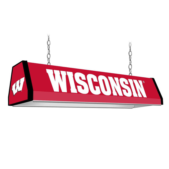 Wisconsin Badgers Standard Pool Table Light - Red | The Fan-Brand | NCWISB-310-01
