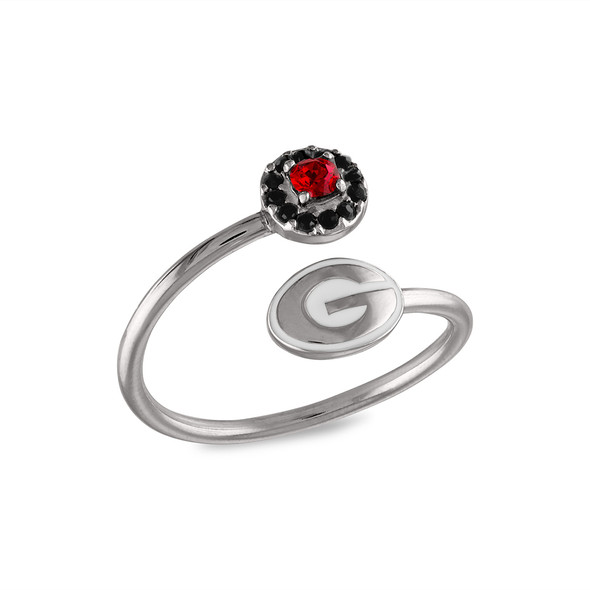 Georgia Bulldogs Stainless Steel Adjustable Ring | Stone Armory | GA601