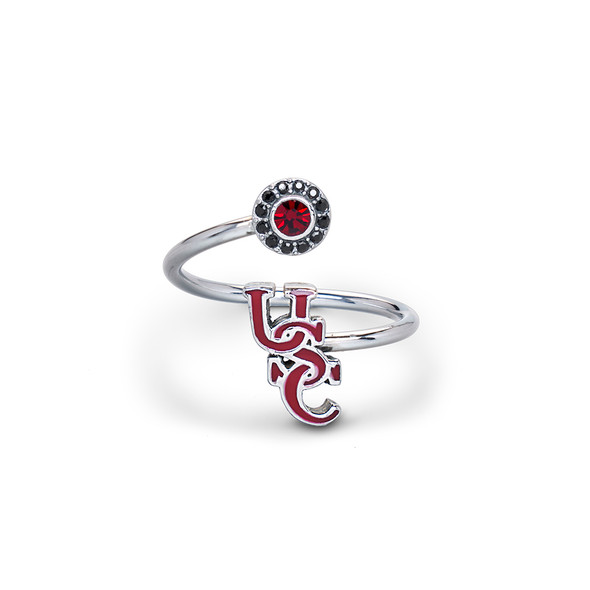 South Carolina Gamecocks Stainless Steel Adjustable Ring | Stone Armory | USC601