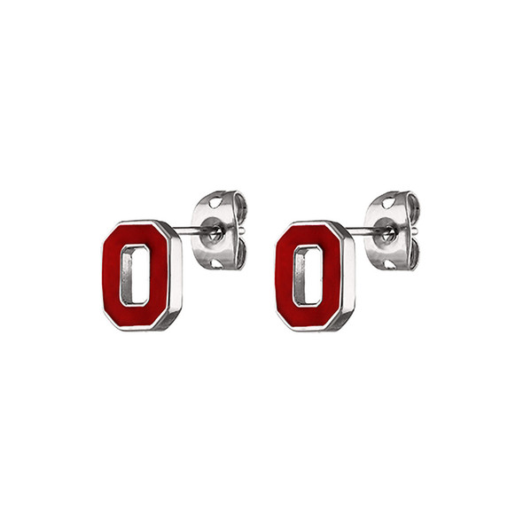 Ohio State Buckeyes Stainless Steel Stud Earrings | Stone Armory | OH-OSU303
