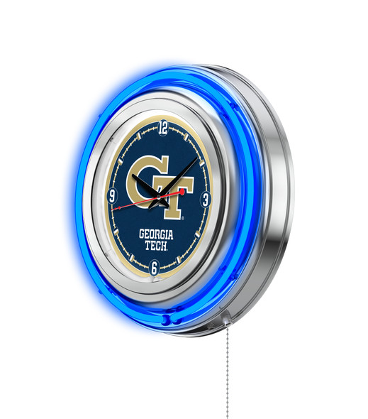 Georgia Tech Yellow Jackets Double Neon Wall Clock | Holland Bar Stool Co. | Clk15GATech Georgia Tech Yellow Jackets Double Neon Wall Clock | Holland Bar Stool Co. | Clk15GATech