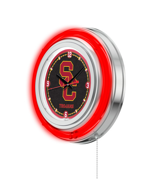 USC Trojans Double Neon Wall Clock | Holland Bar Stool Co. | Clk15SouCal USC Trojans Double Neon Wall Clock | Holland Bar Stool Co. | Clk15SouCal
