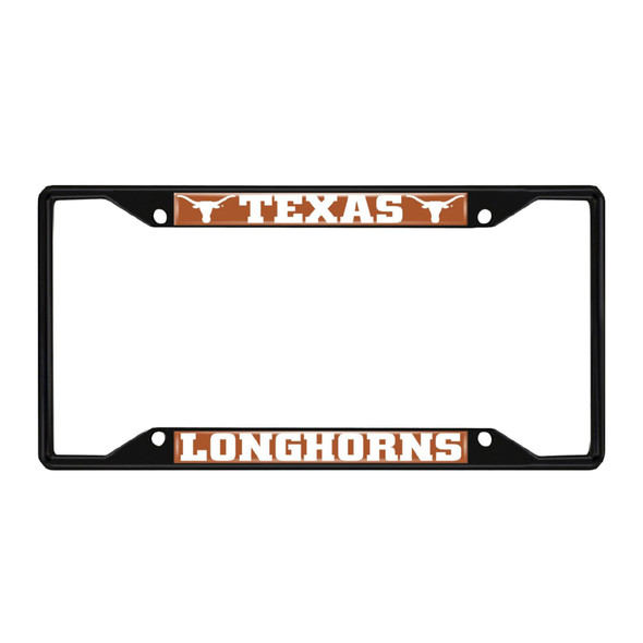 Texas Longhorns License Plate Frame - Black | Logo Chair | 218-F128-BLK