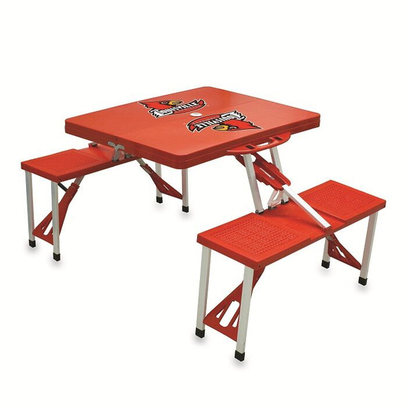 Louisville Cardinals Folding Picnic Table | Picnic Time | 811-00-100-304-0