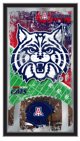 Arizona Wildcats Football Wall Mirror | Holland Bar Stool Co. | MFtblArizUn