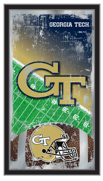 Georgia Tech Yellow Jackets Football Wall Mirror | Holland Bar Stool Co. | MFtblGATech Georgia Tech Yellow Jackets Football Wall Mirror | Holland Bar Stool Co. | MFtblGATech