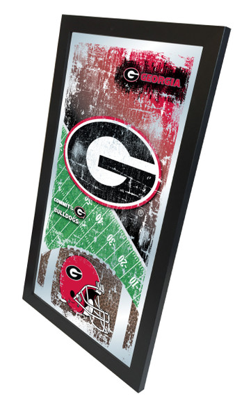 Georgia Bulldogs Football Wall Mirror | Holland Bar Stool Co. | MFtblGA-Un
