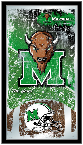 Marshall Thundering Herd Football Wall Mirror | Holland Bar Stool Co. | MFtblMrshll