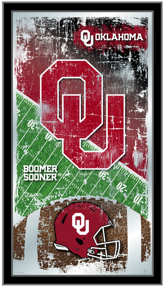Oklahoma Sooners Football Wall Mirror | Holland Bar Stool Co. | MFtblOklhma