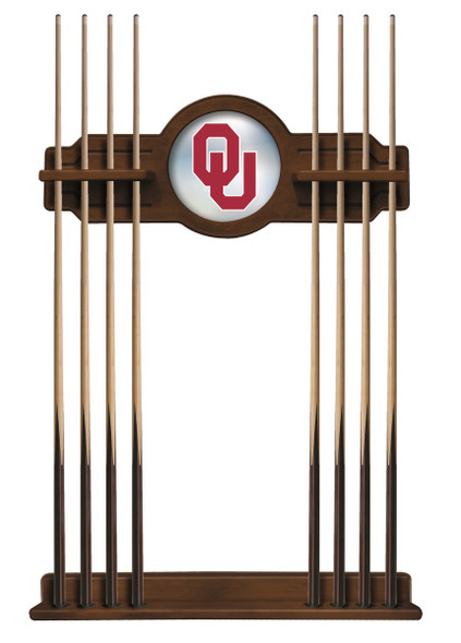 Oklahoma Sooners Solid Wood Cue Rack | Holland Bar Stool Co. | CueChrdOklhma