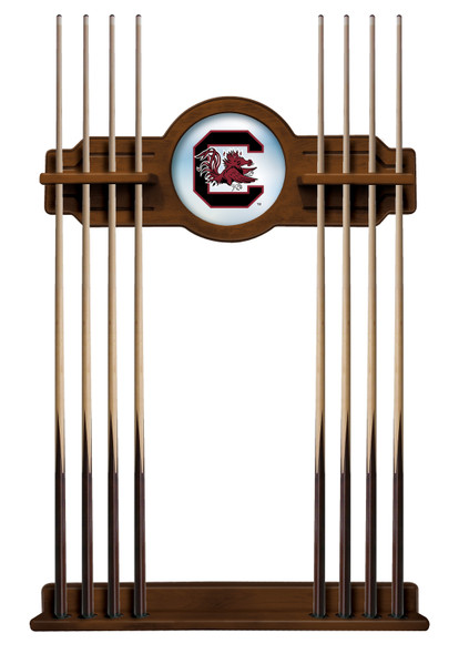 South Carolina Gamecocks Solid Wood Cue Rack | Holland Bar Stool Co. | CueChrdSouCar