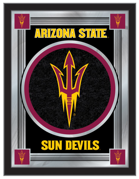 Arizona State Sun Devils Logo Wall Mirror | Holland Bar Stool Co. | MLogoArizSt-F