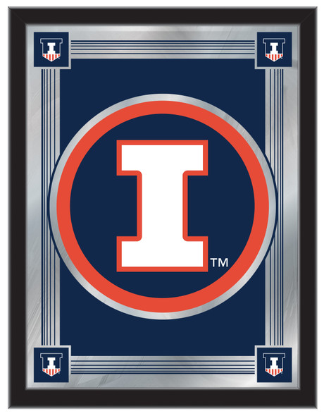 Illinois Fighting Illini Logo Wall Mirror | Holland Bar Stool Co. | MLogoIlliniU