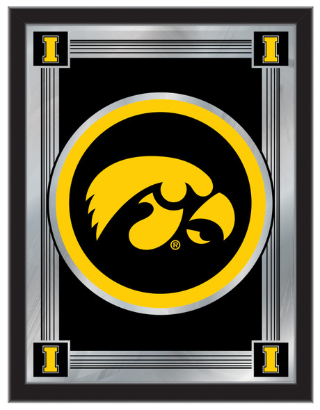 Iowa Hawkeyes Logo Wall Mirror | Holland Bar Stool Co. | MLogoIowaUn