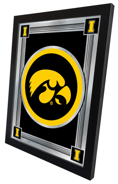 Iowa Hawkeyes Logo Wall Mirror | Holland Bar Stool Co. | MLogoIowaUn