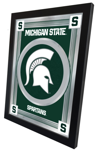 Michigan State Spartans Logo Wall Mirror | Holland Bar Stool Co. | MLogoMichSt
