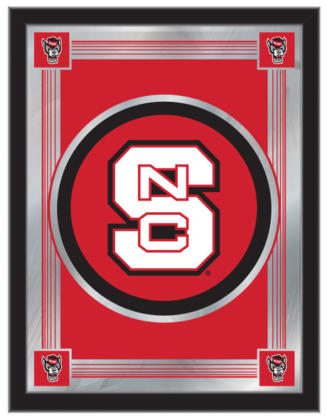 NC State Wolfpack Logo Wall Mirror | Holland Bar Stool Co. | MLogoNCarSt