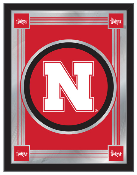 Nebraska Huskers Logo Wall Mirror | Holland Bar Stool Co. | MLogoNebrUn
