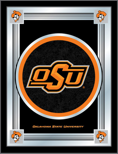 Oklahoma State Cowboys Logo Wall Mirror | Holland Bar Stool Co. | MLogoOKStUn