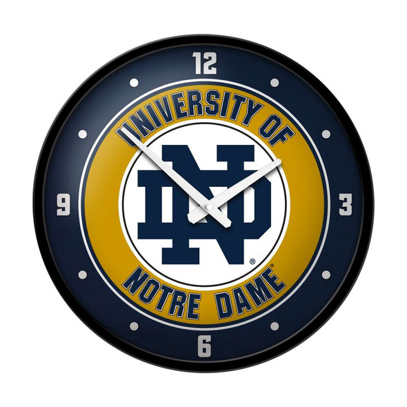 Notre Dame Fighting Irish: Modern Disc Wall Clock | The Fan-Brand | NCNTRD-510-01A