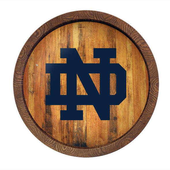 Notre Dame Fighting Irish: "Faux" Barrel Top Sign | The Fan-Brand | NCNTRD-240-01