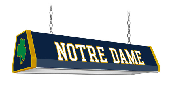 Notre Dame Fighting Irish: Standard Pool Table Light - Irish Blue / Shamrock Cap | The Fan-Brand | NCNTRD-310-02B
