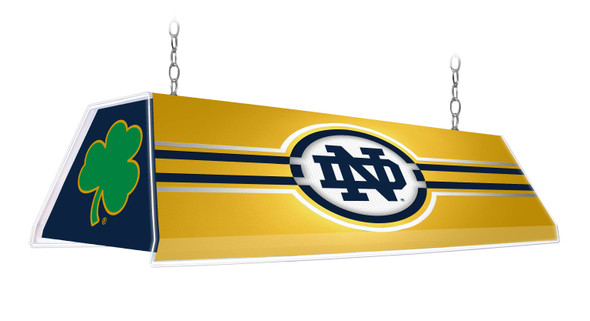 Notre Dame Fighting Irish: Edge Glow Pool Table Light - Irish Gold / Shamrock Cap | The Fan-Brand | NCNTRD-320-02A