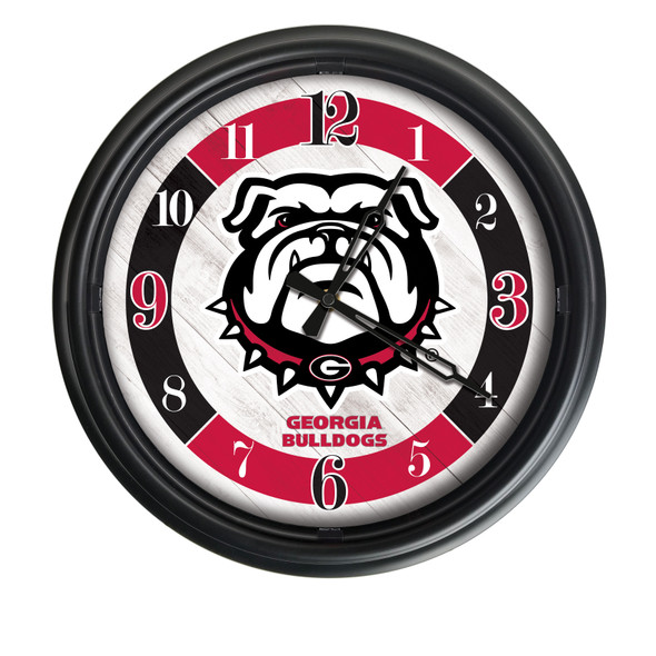 Georgia Bulldogs Double Neon Logo | Holland Bar Stool Co. | ODClk14BK-08GA-Dog