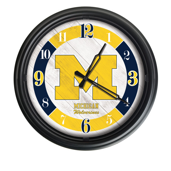 Michigan Wolverines Double Neon Logo | Holland Bar Stool Co. | ODClk14BK-08MichUn