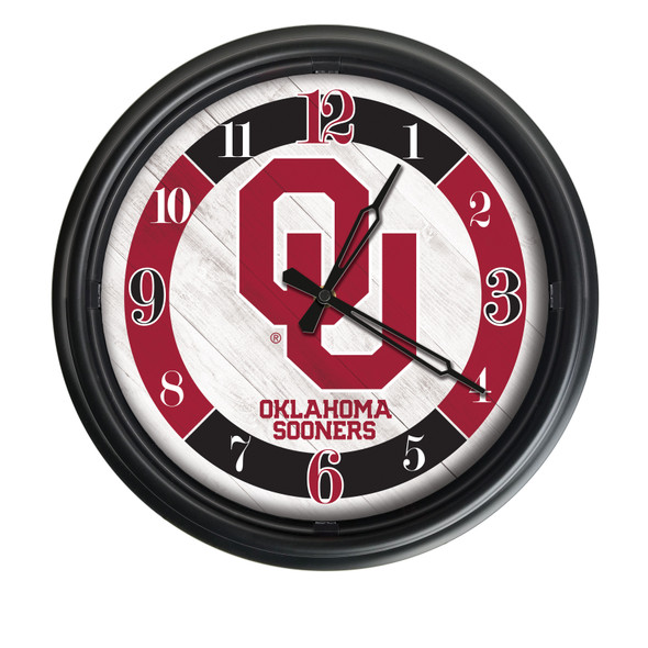 Oklahoma Sooners Double Neon Logo | Holland Bar Stool Co. |  ODClk14BK-08Oklhma